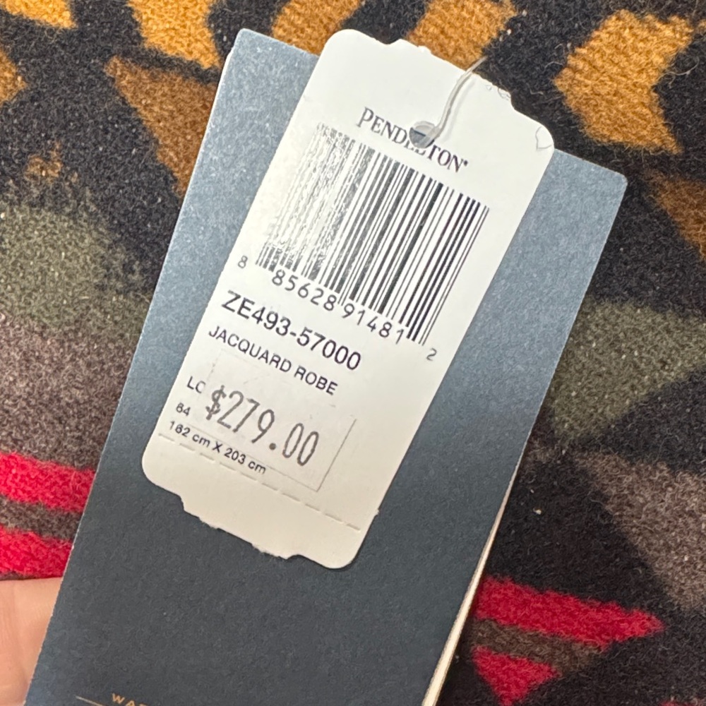 Beaver State Pendleton Wool Blanket Jacquard Robe -Brand New - Picture 3 of 7